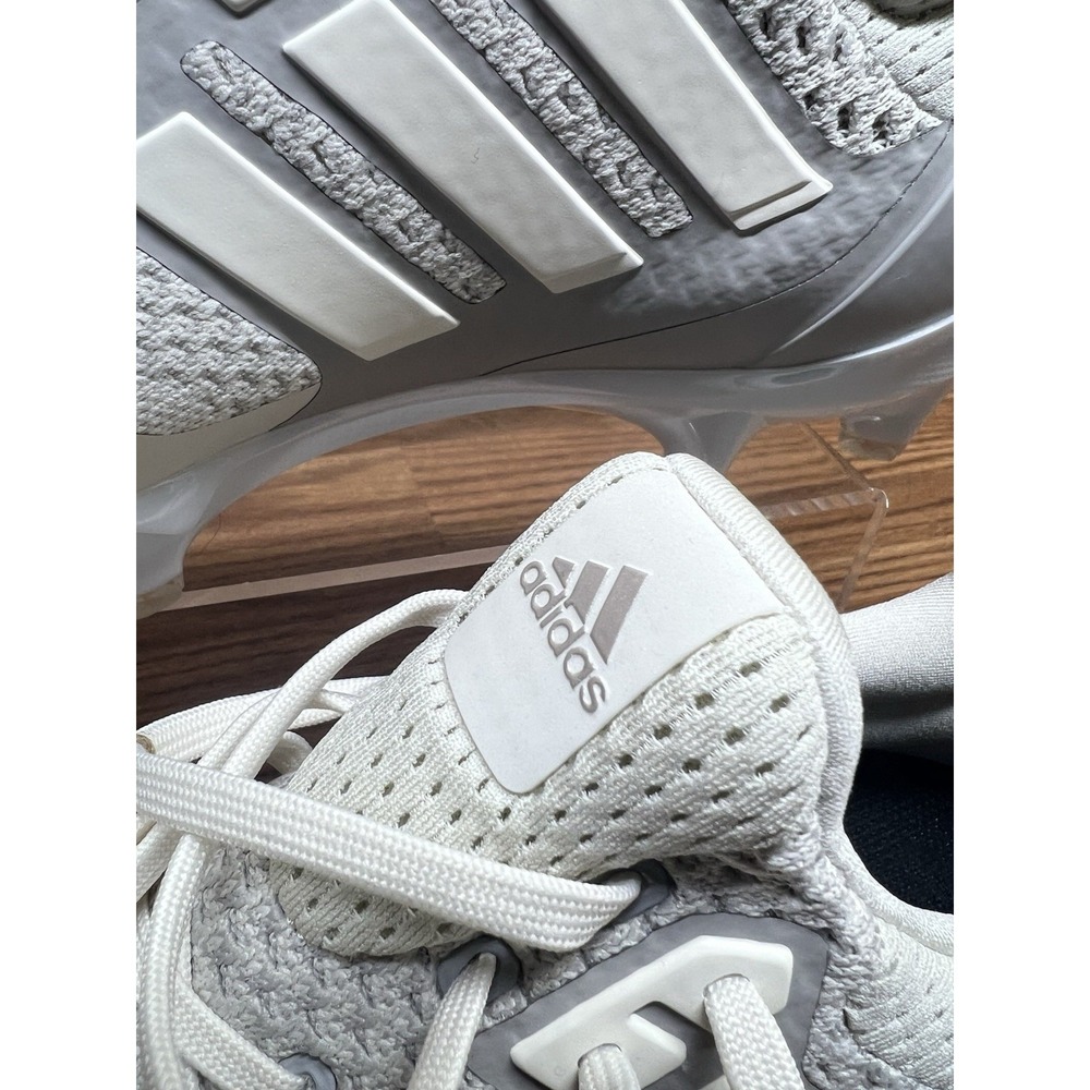 NEW Adidas Ultraboost Football Cleats White Granite Gray Size 9 JP7409 - Picture 10 of 13